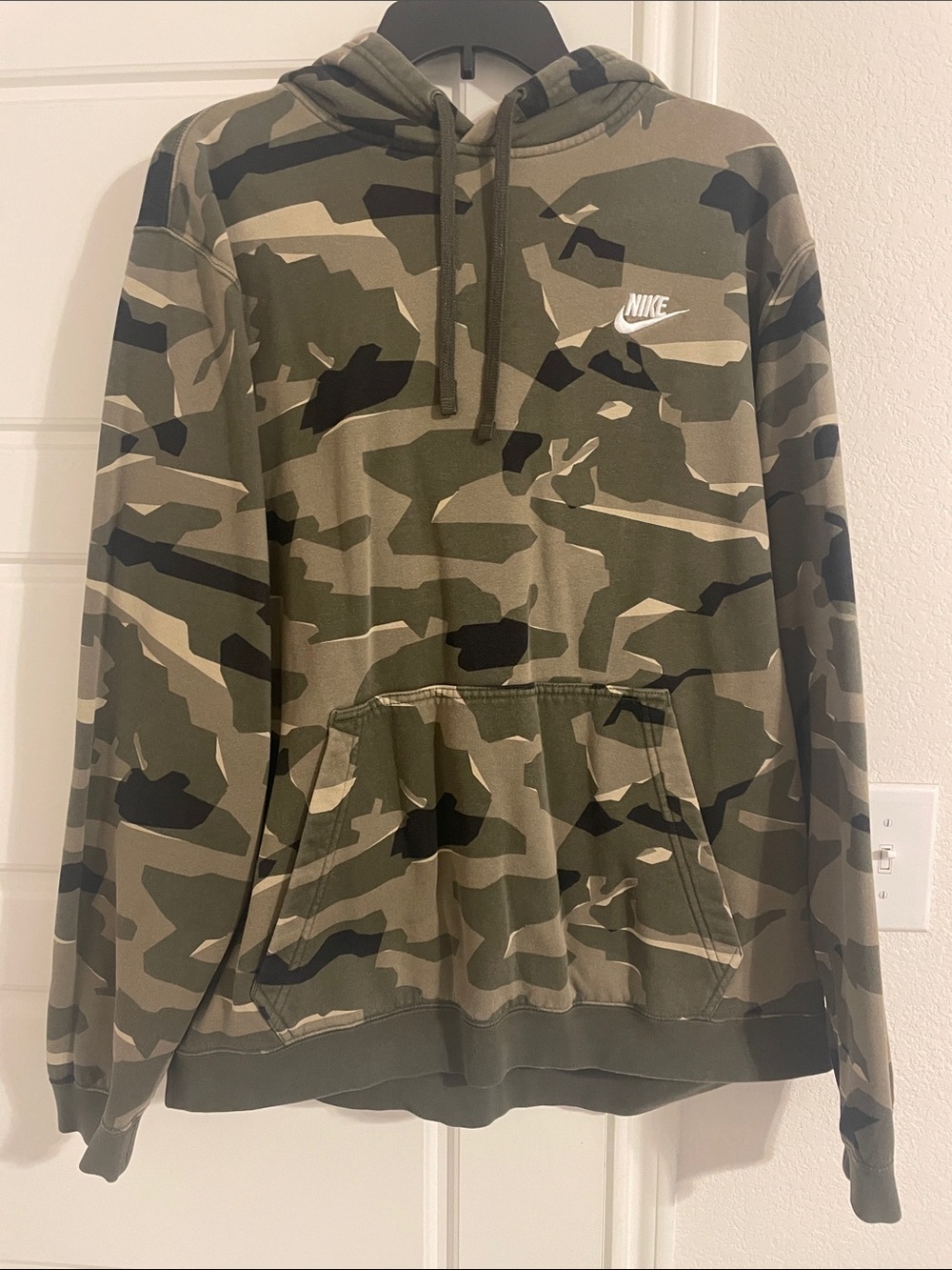 Nike Camo Hoodie in Olive and Khaki